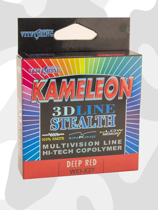 Империя Рыбалки 74 Леска для рыбалки Монофильная Kameleon 3D Line, зеленый, фото 2