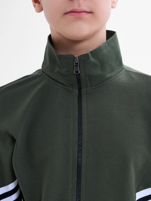 H/A fashion Спортивный школьный костюм без начеса, зеленый, фото 7