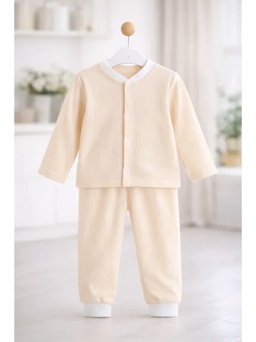 JorBaby Распашонка кофточка на кнопках с брючками, оранжевый, фото 2