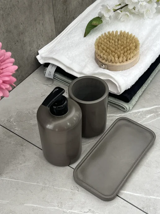 Lor Decor Набор для ванной комнаты, серый, фото 3