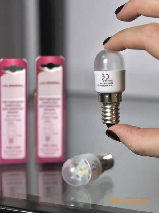 Aurora Лампочка светодиодная для швейных машин E14, AU-572214LED, 2 шт, фото 3