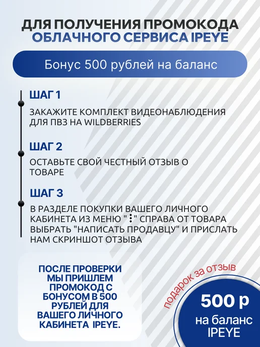 Камера видеонаблюдения Wi-Fi для ПВЗ 3 шт, поворотная, 3 шт, фото 5