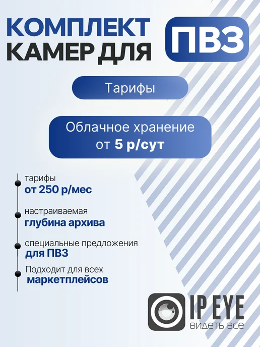 Камера видеонаблюдения Wi-Fi для ПВЗ 3 шт, поворотная, 3 шт, фото 6