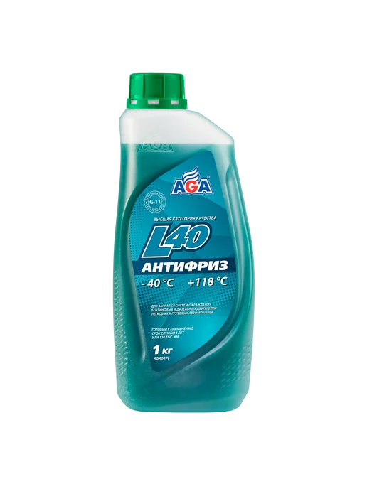 AGA антифризы Антифриз сине-зеленый (-40 +115) G11 готовый 1 кг, 1 кг, фото 7