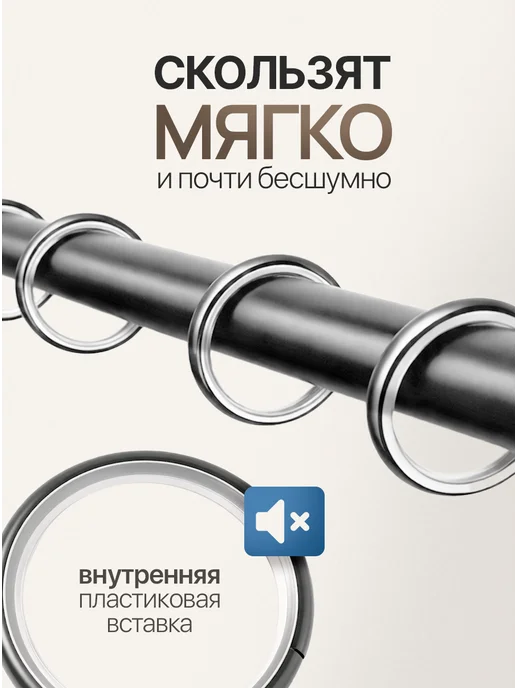 Desoli Карниз металлический настенный 1 ряд 115-315 см, гардина 3 м, 3 м, фото 2