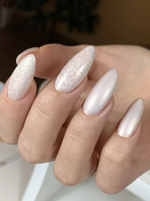 XNAIL PROFESSIONAL Гель-лак жемчужный перламутр с эффектом втирки и текстуры, розовый, фото 5