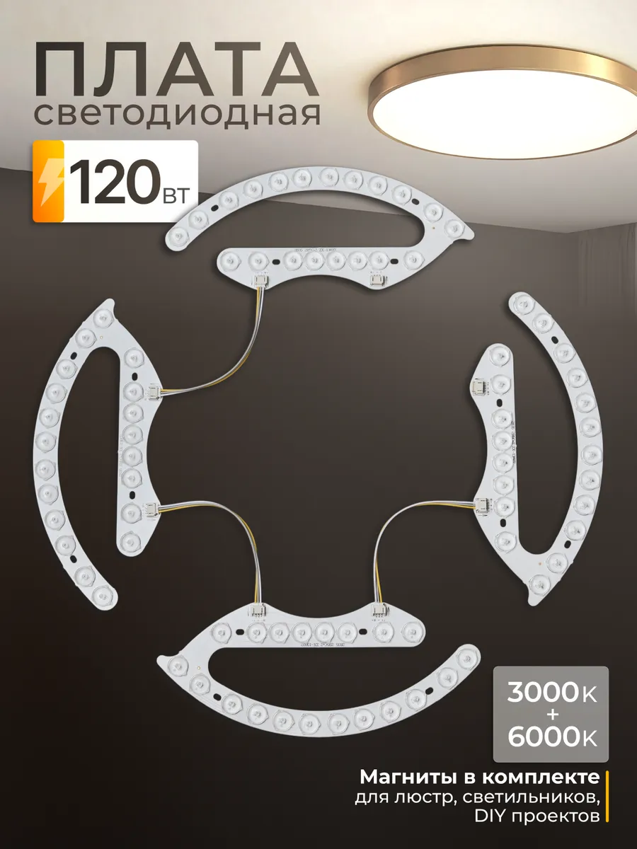 Светодиодный модуль 120 Вт, 3000K+6000K