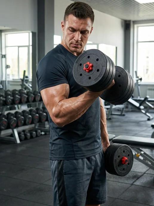 ONYXFIT Гантели разборные со штангой без наполнителя 50 кг, 50 кг, фото 5