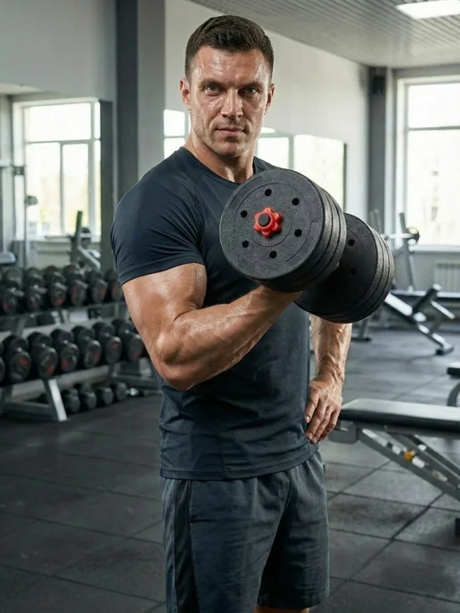 ONYXFIT Гантели разборные со штангой без наполнителя 50 кг, 50 кг, фото 6