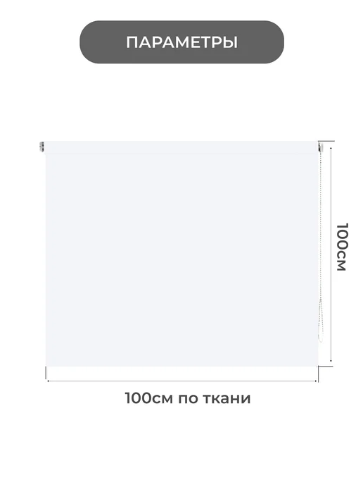 Gozhy Экран для проектора рулонный 100 х 100см, 100см, фото 3