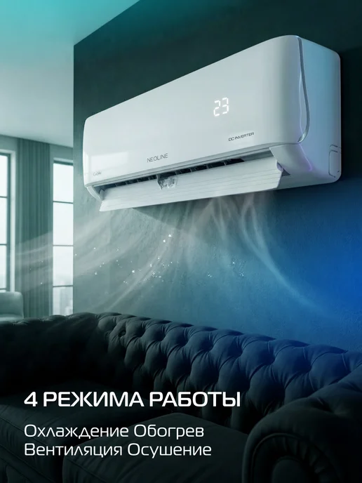NEOLINE Сплит-система инвертор CoolAir NAMI-07HN1C, вариант, фото 2