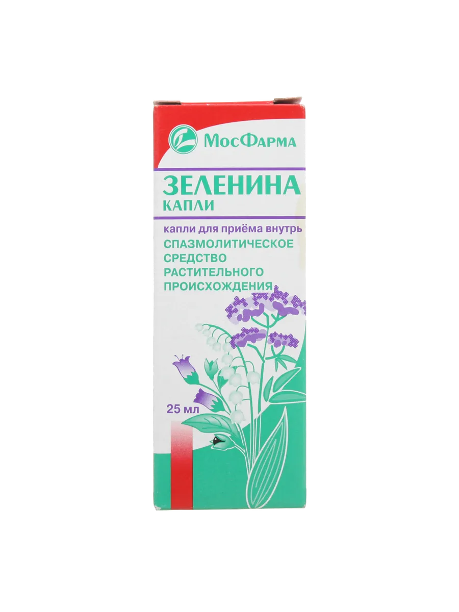 Зеленина капли капли для приема внутрь 25 мл 1 шт