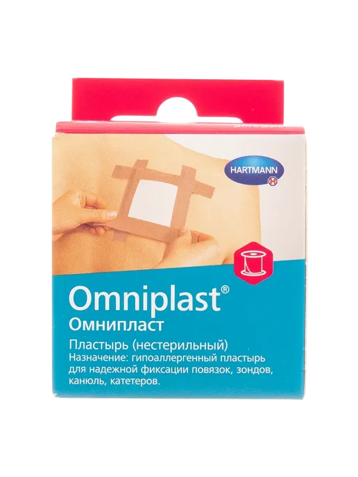 Omniplast Пластырь Омнипласт Omniplast тканевой телесного цвета 5 м х…, 5 м, фото 2