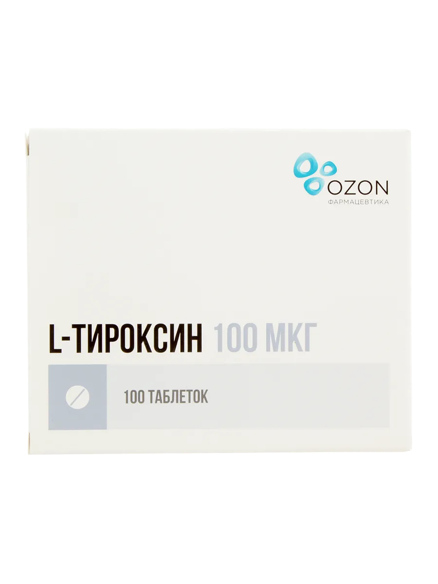L-Тироксин таблетки 100 мкг 100 шт