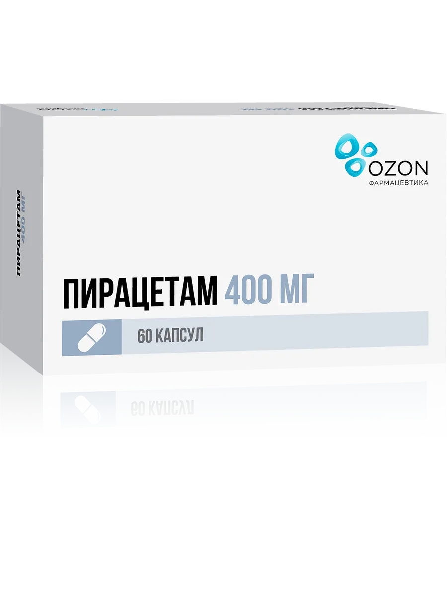 Пирацетам капсулы 400 мг 60 шт