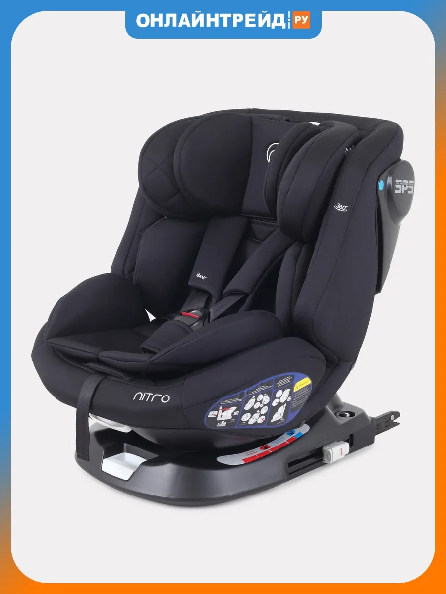 Автокресло NITRO isofix Black 0 1 2 3 (до 36 кг)