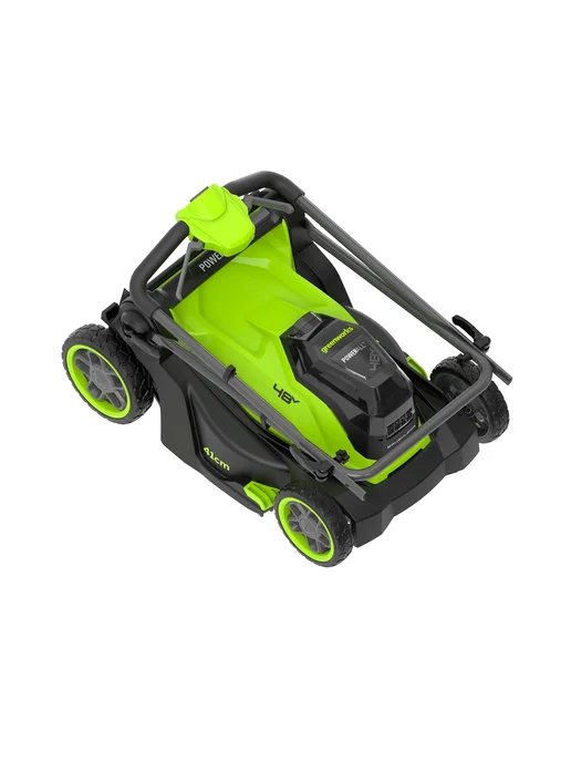 Greenworks Газонокосилка аккумуляторная GD24X2LM411 (без АКБ и ЗУ), 2х24V, фото 3