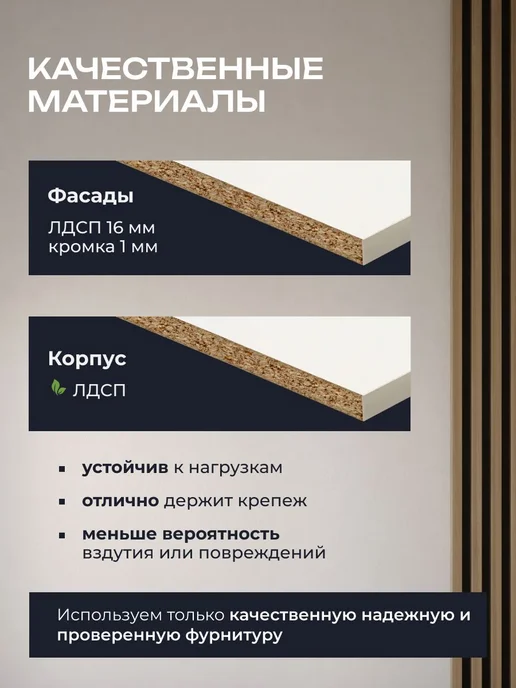Кухни ПРО Кухонный модуль навесной 60 см ШВ600, Бетон, белый, фото 7