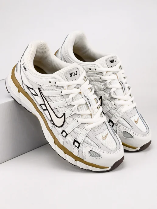 Кроссовки спортивные NIKE P 6000, бежевый