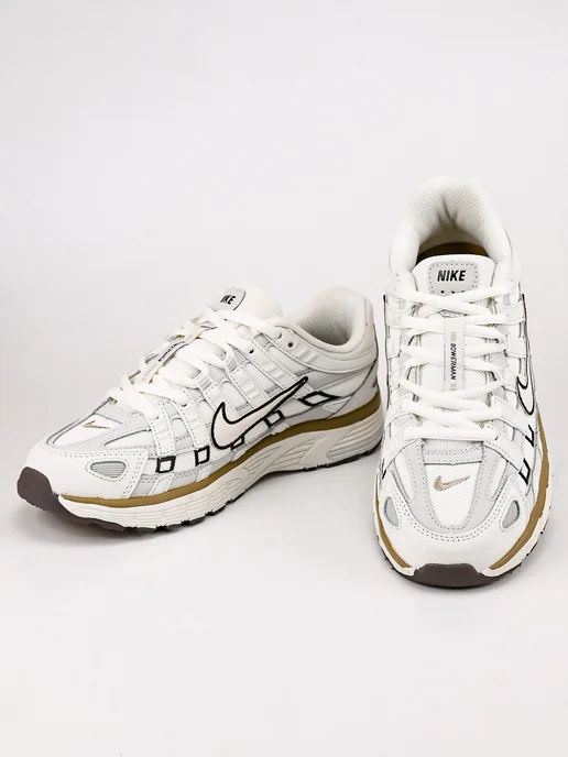 Кроссовки спортивные NIKE P 6000, бежевый, фото 3