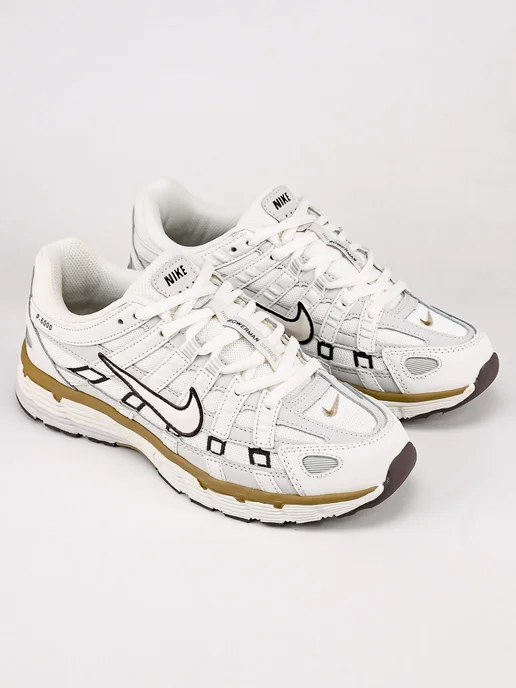 Кроссовки спортивные NIKE P 6000, бежевый, фото 5