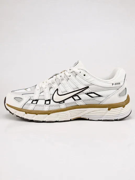 Кроссовки спортивные NIKE P 6000, бежевый, фото 7