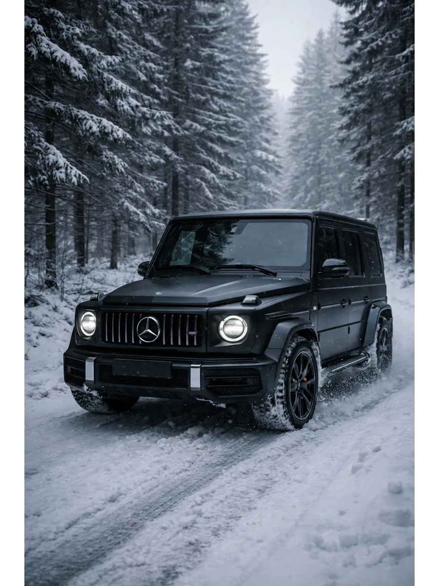 Постер "Машина" Mercedes-Benz Гелик 30x40