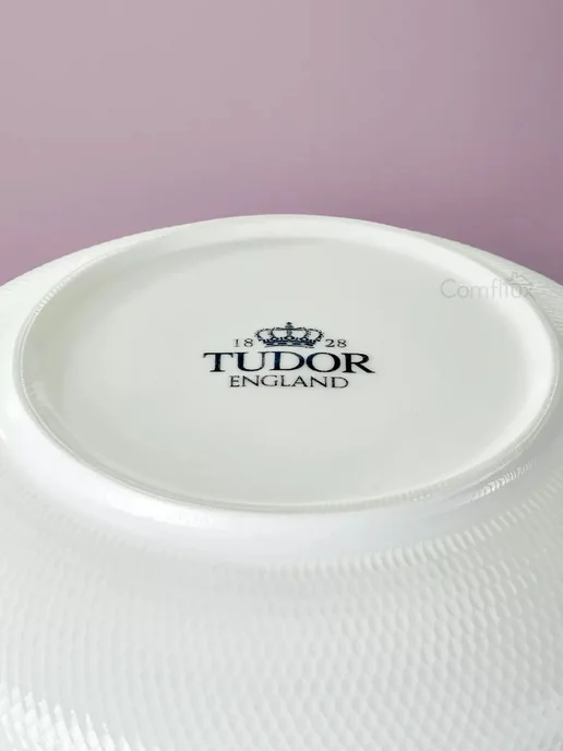 Салатник Royal Sutton 1100 мл белый фарфор Tudor England, 1,1 л, фото 8