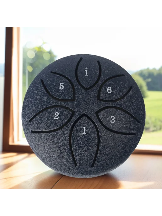 3 дюйма 6 нот Steel Tongue Drum Handpan перкуссия туч DARK B, вариант, фото 3