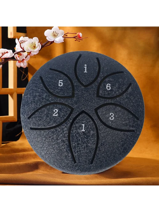 3 дюйма 6 нот Steel Tongue Drum Handpan перкуссия туч DARK B, вариант, фото 7