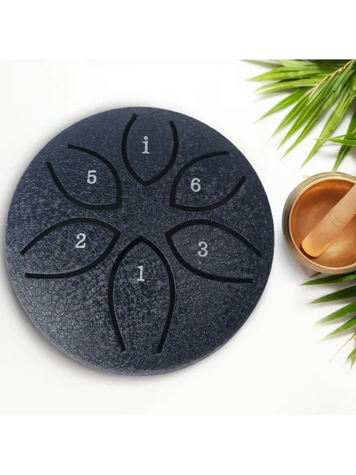 3 дюйма 6 нот Steel Tongue Drum Handpan перкуссия туч DARK B, вариант, фото 8