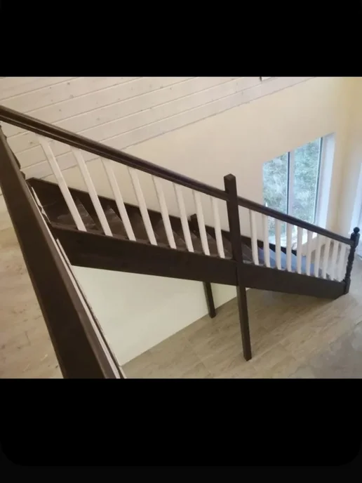 StairShop Лестница на второй этаж проем 950х2820 мм (ограждение слева), 950x2820 мм, фото 8