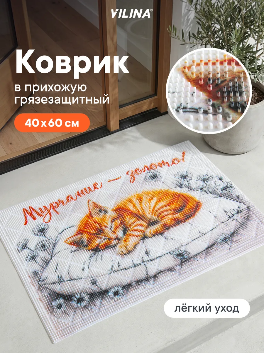 Коврик в прихожую придверный 40х60 см