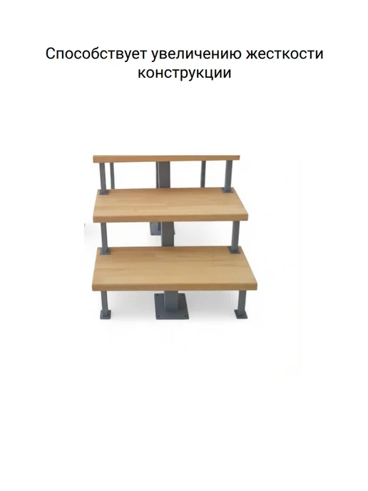 Легко-Модуль Больц для модульной лестницы 225 мм, белый, фото 2