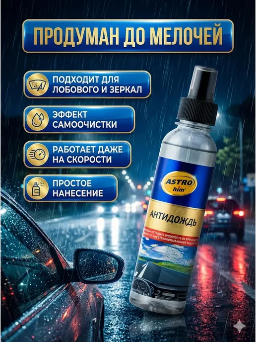 MUSA антидождь для автомобиля для стекла, 250 мл, фото 4