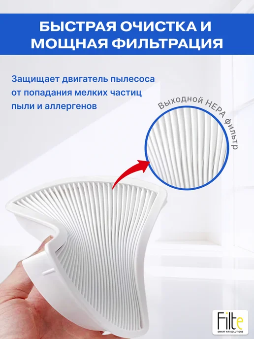 DOCTOR FILTERS Фильтр для пылесоса Samsung SC4520,SC4326,DJ97-01040C, белый, фото 5