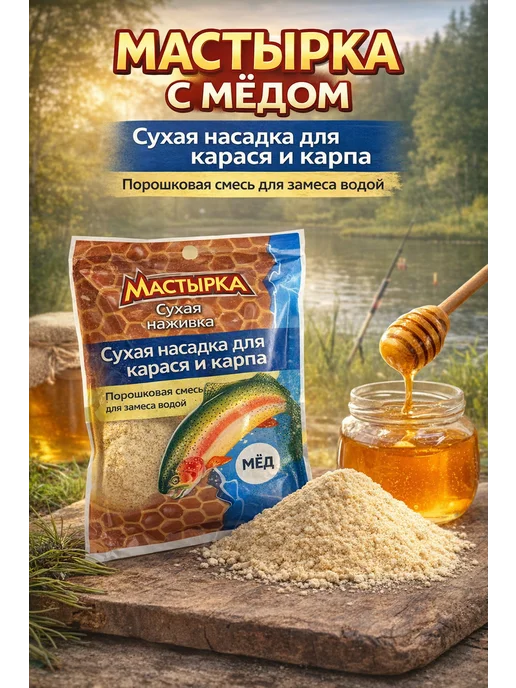 Family Joys Home Мастырка сухая для рыбалки с ароматом мёда, насадка, вариант