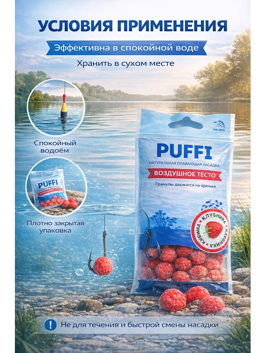 Family Joys Home Плавающая насадка PUFFI воздушное тесто клубника, вариант, фото 5