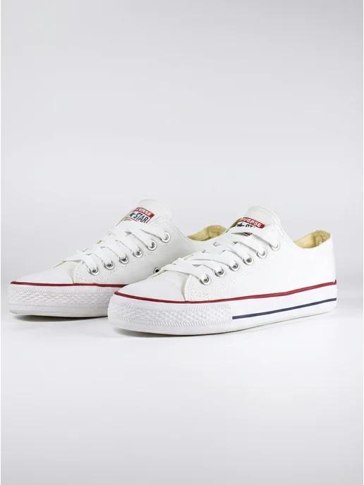 CONVERSE Кеды Конверсы низкие повседневные, белый, фото 2