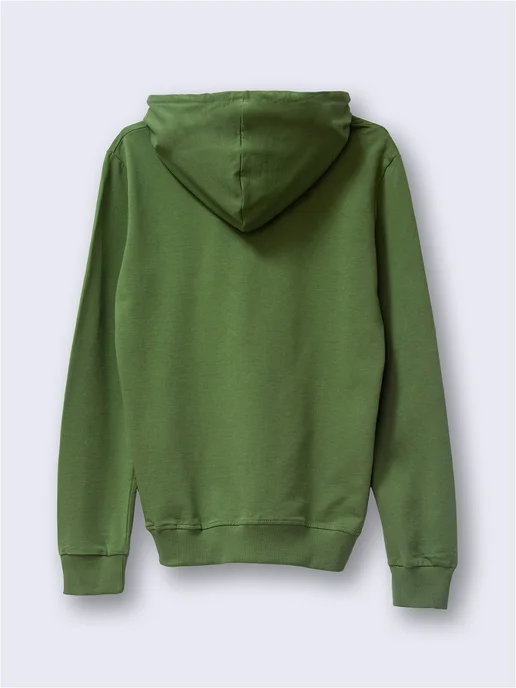 Cotton Wear Худи оверсайз с капюшоном, зеленый, фото 2
