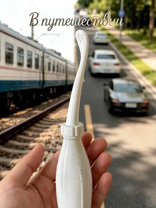 Биде портативное, мобильное удобная замена туалетной бумаге, белый, фото 5