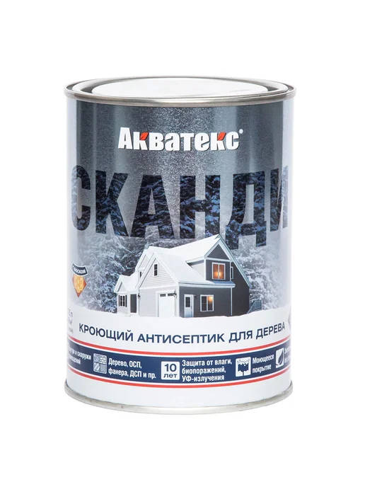 Акватекс Антисептик декоративный для дерева северное море 0,75л, 750 мл