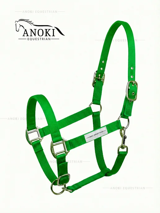 ANOKI Недоуздок для лошади зеленый, зеленый, фото 6