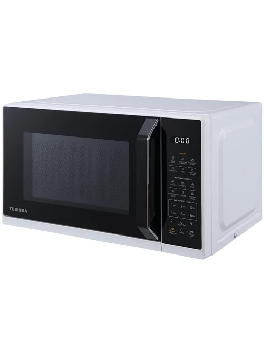 Микроволновая печь Toshiba MW3-EM21PE, электронное управление, LED-подсветка, 21л, белый, черный, фото 3