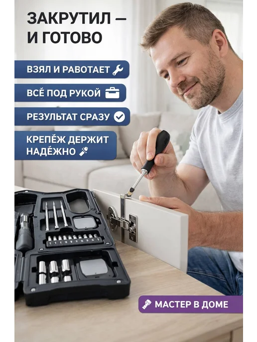 элиза Универсальный набор инструментов в кейсе, 20 шт, фото 4