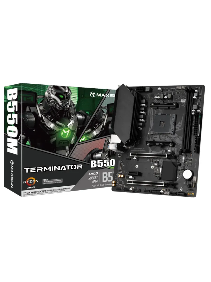 Maxsun Материнская плата Terminator B550M, DDR4, AM4