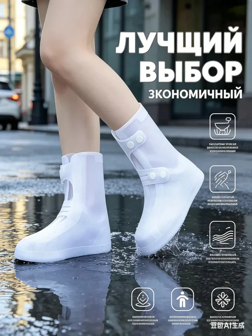 Дождевики силиконовые от дождя и грязи, черный