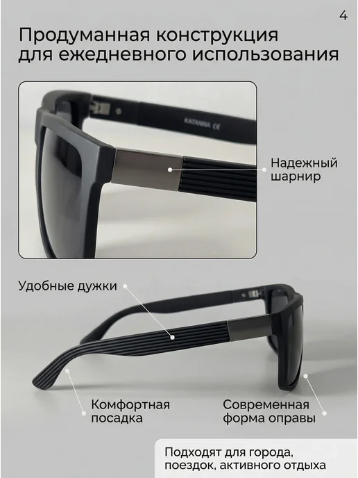 Очки для водителя антифары антибликовые желтые унисекс, черный, фото 2