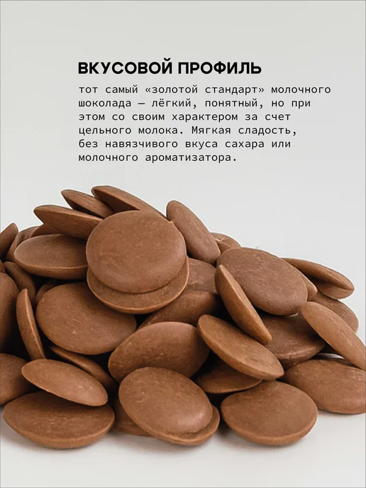 BON TASTY Шоколад кондитерский молочный Milk 34% 1 кг, 2 кг, фото 4