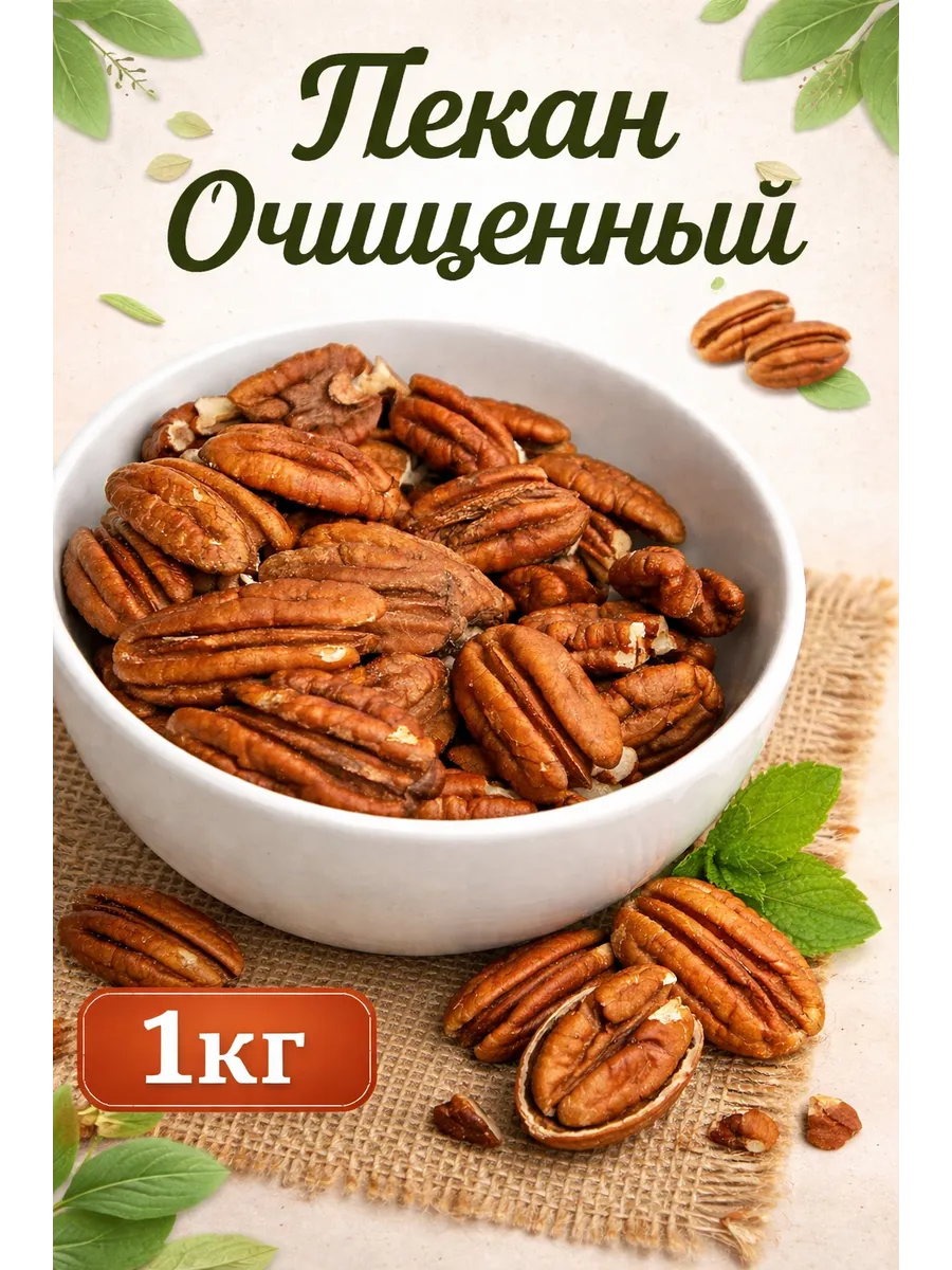 Пекан очищенный 1кг